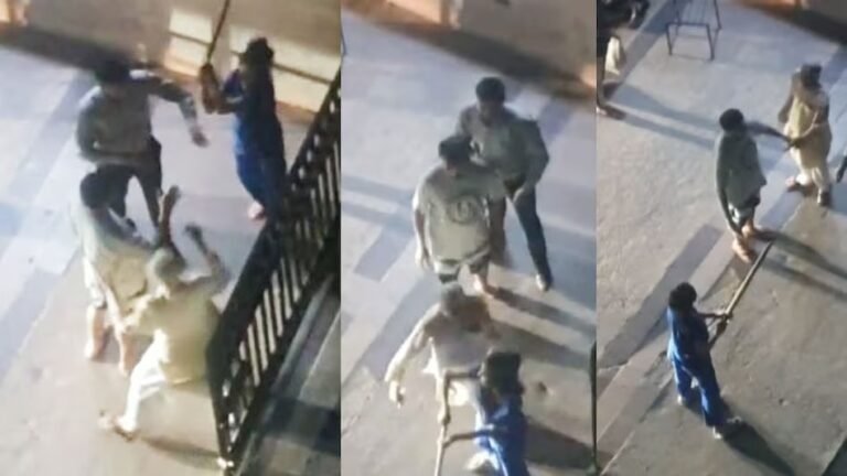 Video Viral: गाजियाबाद में दबंग लड़की ने 80 वर्षीय बुजुर्ग को सरेआम डंडे से पीटा.!!