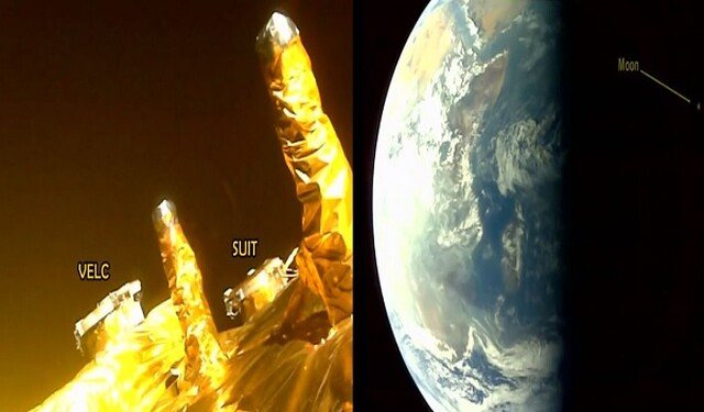 सूर्य मिशन आदित्य-एल1 सेल्फी ने ली सेल्फी, पृथ्वी और चंद्रमा की भेजी तस्वीरें !