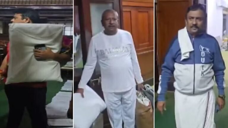 तकिया-चादर लेकर विधानसभा में क्यों सो रहे हैं भाजपा विधायक?