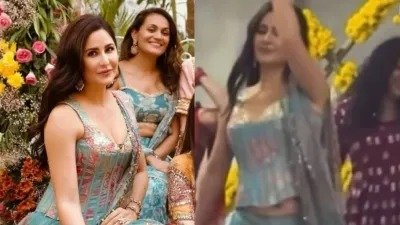 Katrina Kaif: दोस्त की शादी में कैटरीना कैफ का धमाकेदार डांस, ‘ससुराल गेंदा फूल’ पर बहन और सहेलियों संग जमाया रंग