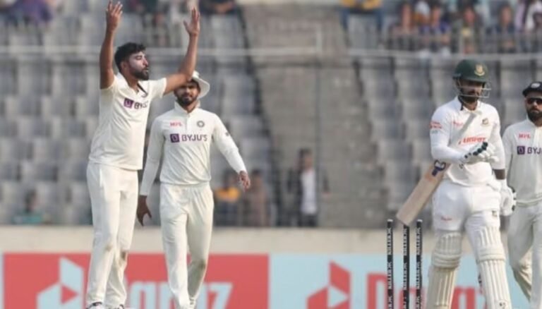 बांग्लादेश की दूसरी पारी 231 रन पर सिमटी, भारत के सामने 145 रन का लक्ष्य