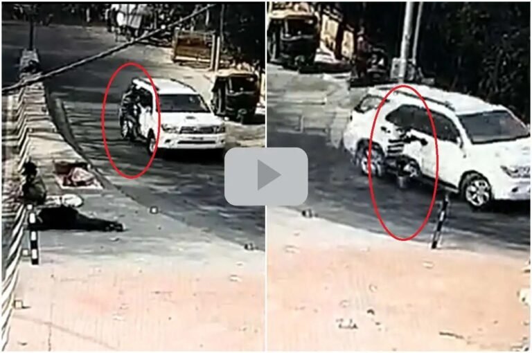 लखनऊ: SUV ने ई-रिक्शा चालक को लटकाकर घसीटा, मौत !