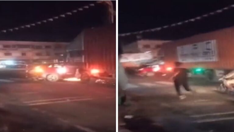 आगरा: कार और ट्रक के बीच भीषण टक्कर, 500 मीटर खींचता ले गया ट्रक !