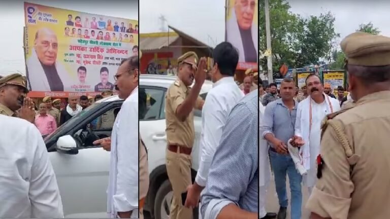 इंस्पेक्टर से भिड़े BJP सांसद..!