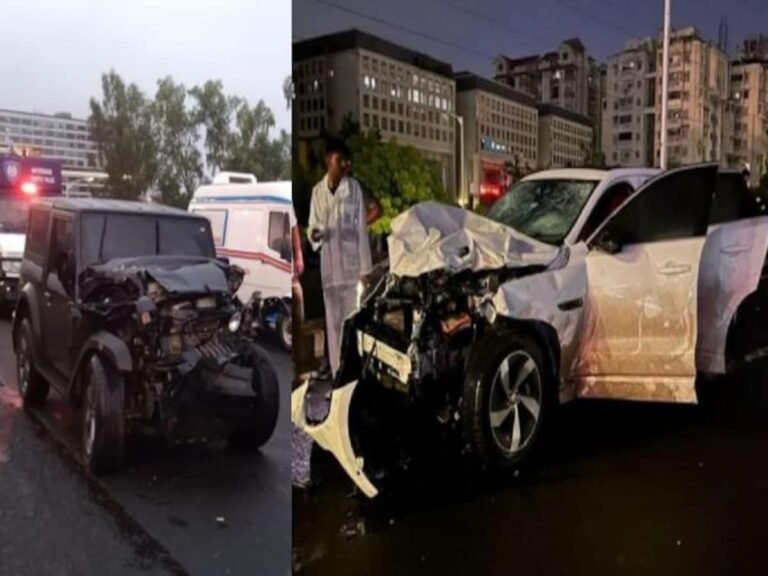 अहमदाबाद भीषण सड़क हादसा, तेज़ रफ़्तार जगुआर कार ने 9 को रौंदा 13 घायल