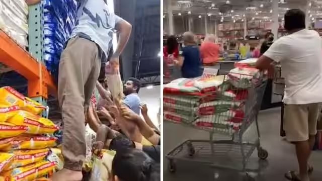 अमेरिकी दुकानों में भारतीय चावल को खरीदने के लिए मची होड़।