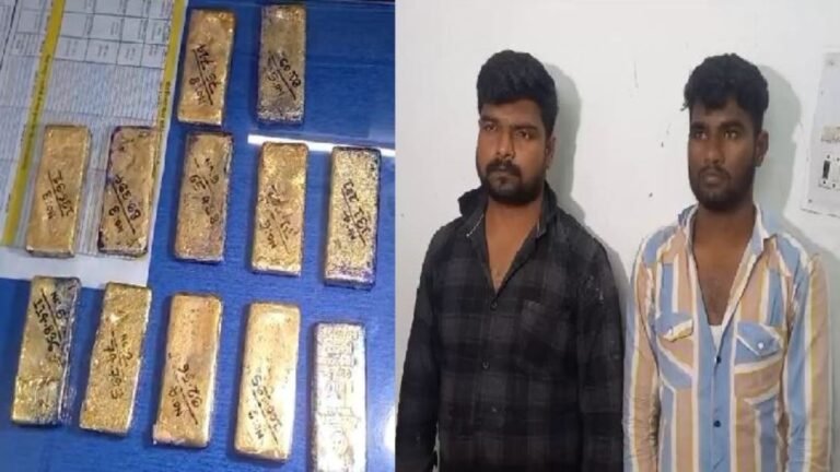 यूपी के भदोही में 8 करोड़ रुपये के सोने के बिस्किट बरामद।