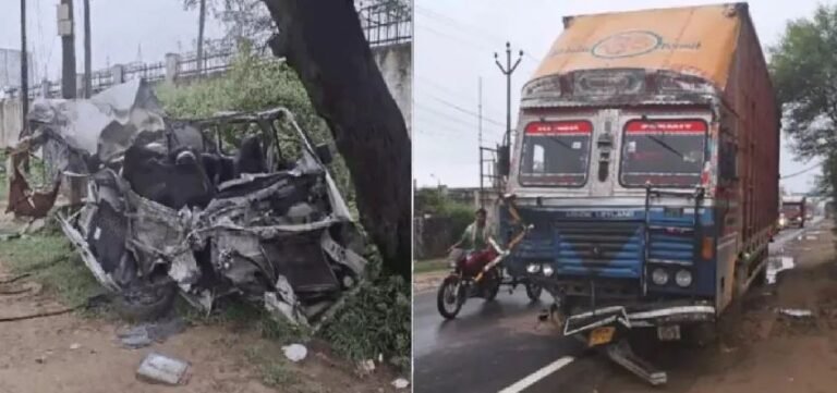 अलीगढ़ में भीषण सड़क हादसा, पांच मजदूरों की मौके पर मौत, 5 गंभीर रूप से घायल