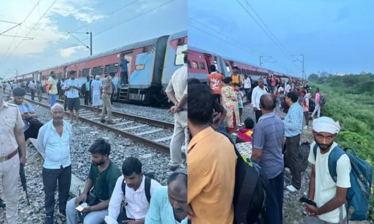 एक बार फिर ट्रेन हादसा: अब साबरमती एक्सप्रेस के 22 कोच डिरेल, कानपुर में हुआ हादसा, कई ट्रेनें निरस्त