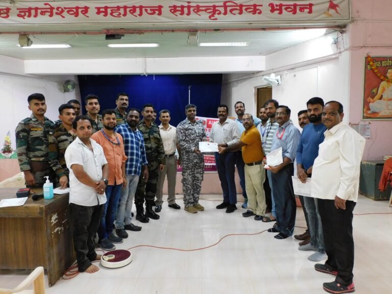 Organization of Blood Donation Camp:  अखिल भारतीय राजपत्रित अधिकारी के संगठन द्वारा..  भारतीय सैनिकों के लिए रक्तदान शिवर का आयोजन किया गया !