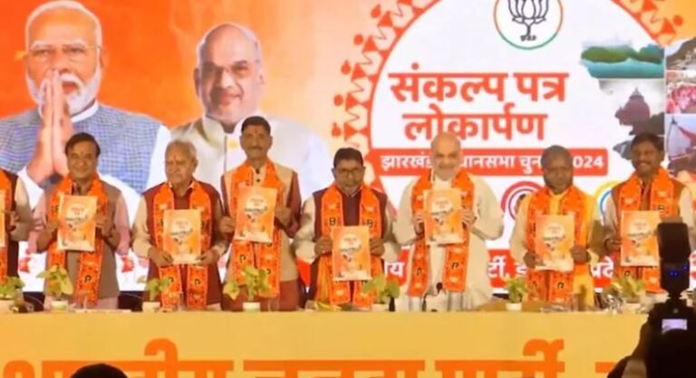 झारखंड चुनाव के लिए बीजेपी का घोषणापत्र जारी, पांच लाख नौकरियां और क्या-क्या है शामिल