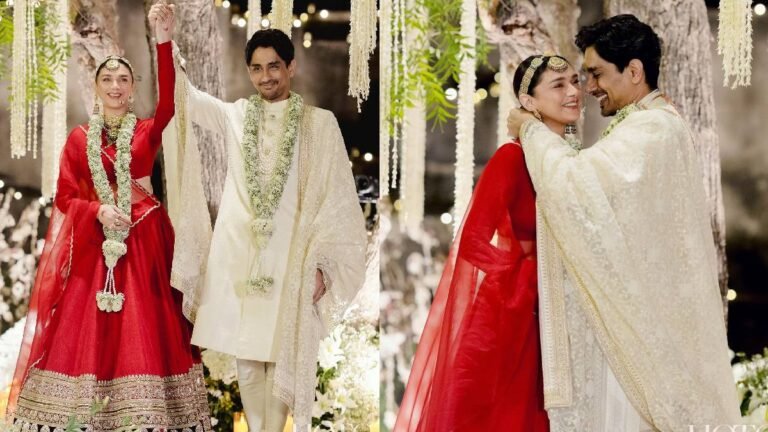 राजस्थान के किले में रचाई भव्य शादी, अदिति राव हैदरी और सिद्धार्थ बने रॉयल जोड़ी !