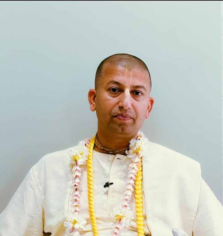 इस्कॉन मंदिर अध्यक्ष अपिरमेय श्याम दास ने बांग्लादेश मे हो रहे हिन्दुओं पर अत्याचार का किया विरोध