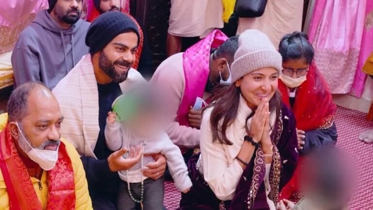 विराट कोहली और अनुष्का शर्मा अपने बच्चों के साथ पहुंचे प्रेमानंद महाराज की शरण, वीडियो वायरल!