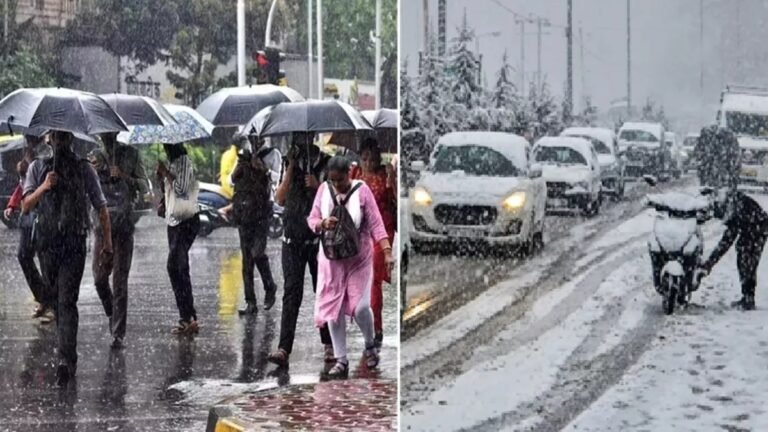 Weather Update: होली के दिन मौसम का रंग बदला, दिल्ली-यूपी में हल्की बारिश, राजस्थान में ओलावृष्टि और बर्फबारी