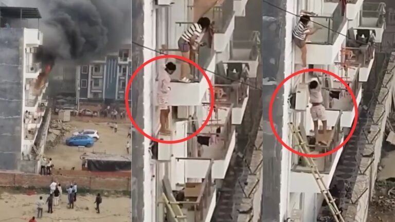 Greater Noida: ग्रेटर नोएडा गर्ल्स हॉस्टल में भीषण आग, 160 छात्राएं फंसी, खिड़की से कूदकर बचाई जान