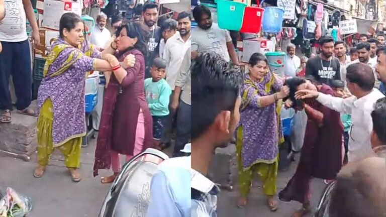 Baghpat, UP: बागपत में महिलाओं के बीच हुई ‘महाभारत’, बड़ौत बाजार में मची गुत्थमगुत्थी, वीडियो हुआ वायरल